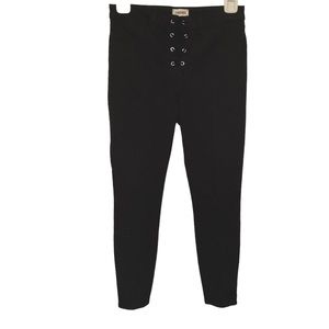 L’AGENCE The Cherie Lace-Up High Rise Skinny Jeans